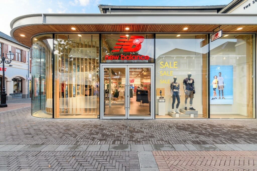 New Balance's store in the street